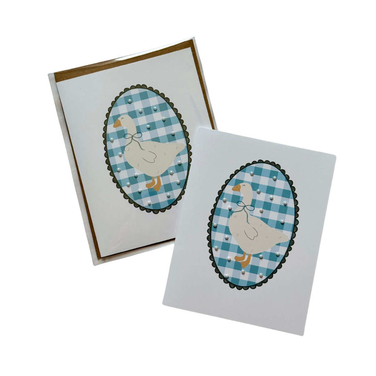 Blue Goose - Greeting Card