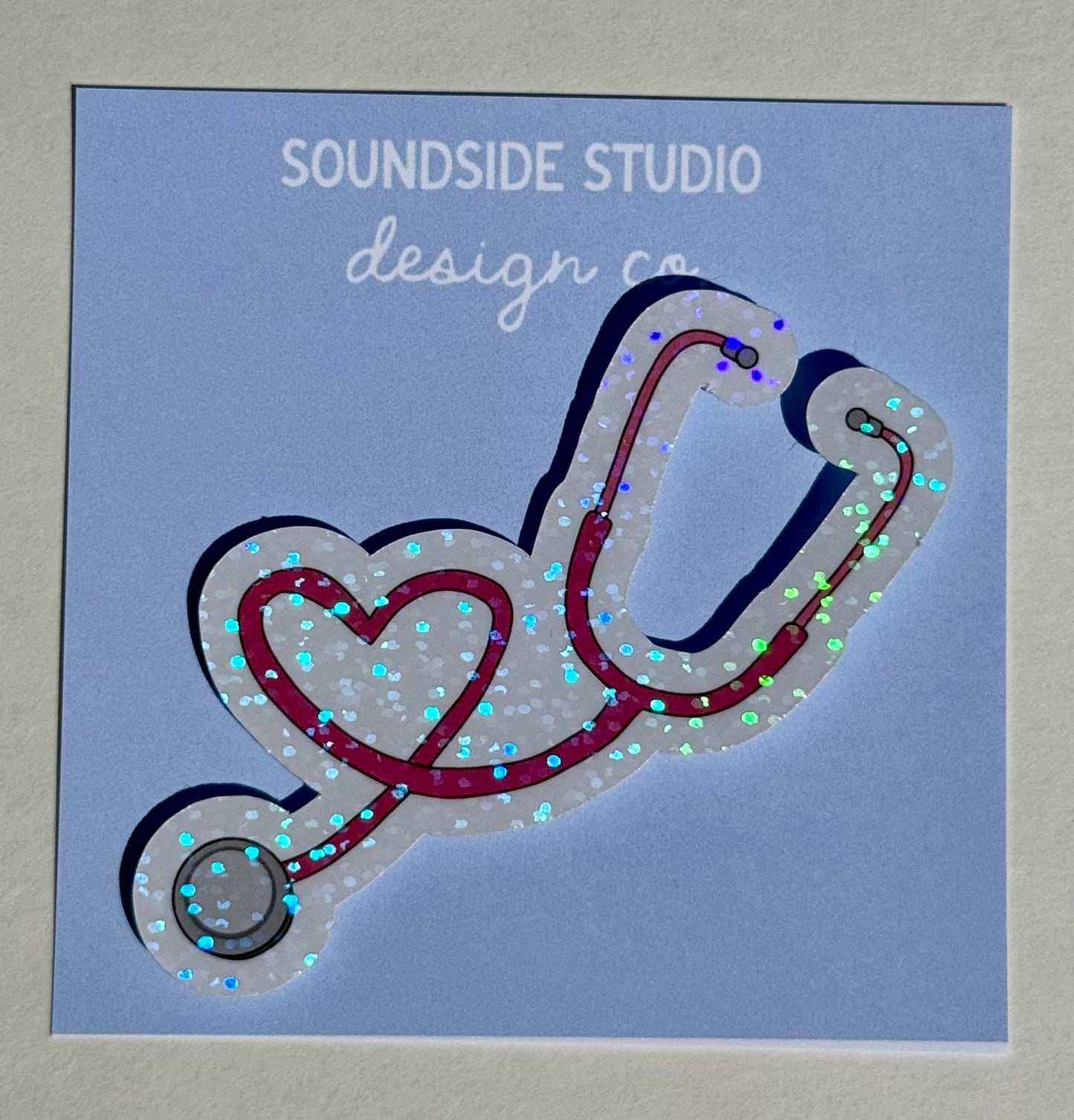 Stethoscope Holographic Sticker