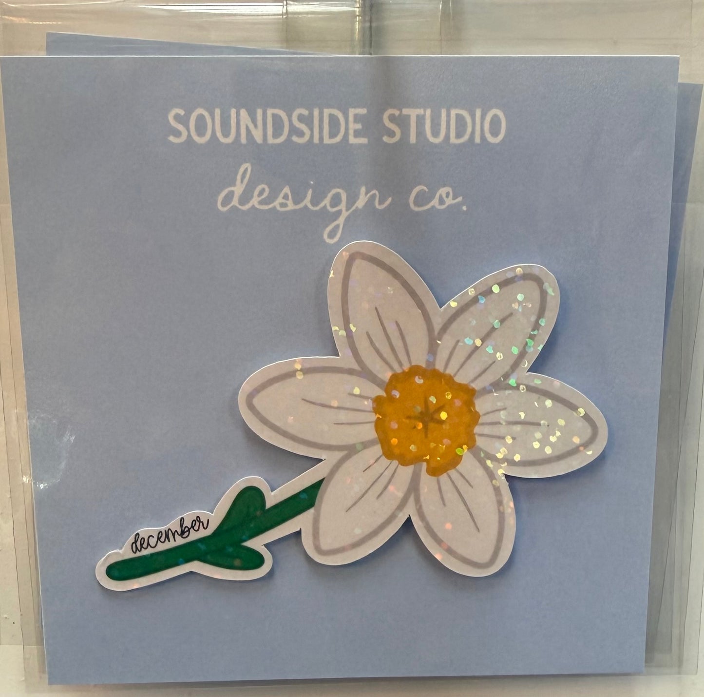 Holographic Birth Flower Stickers
