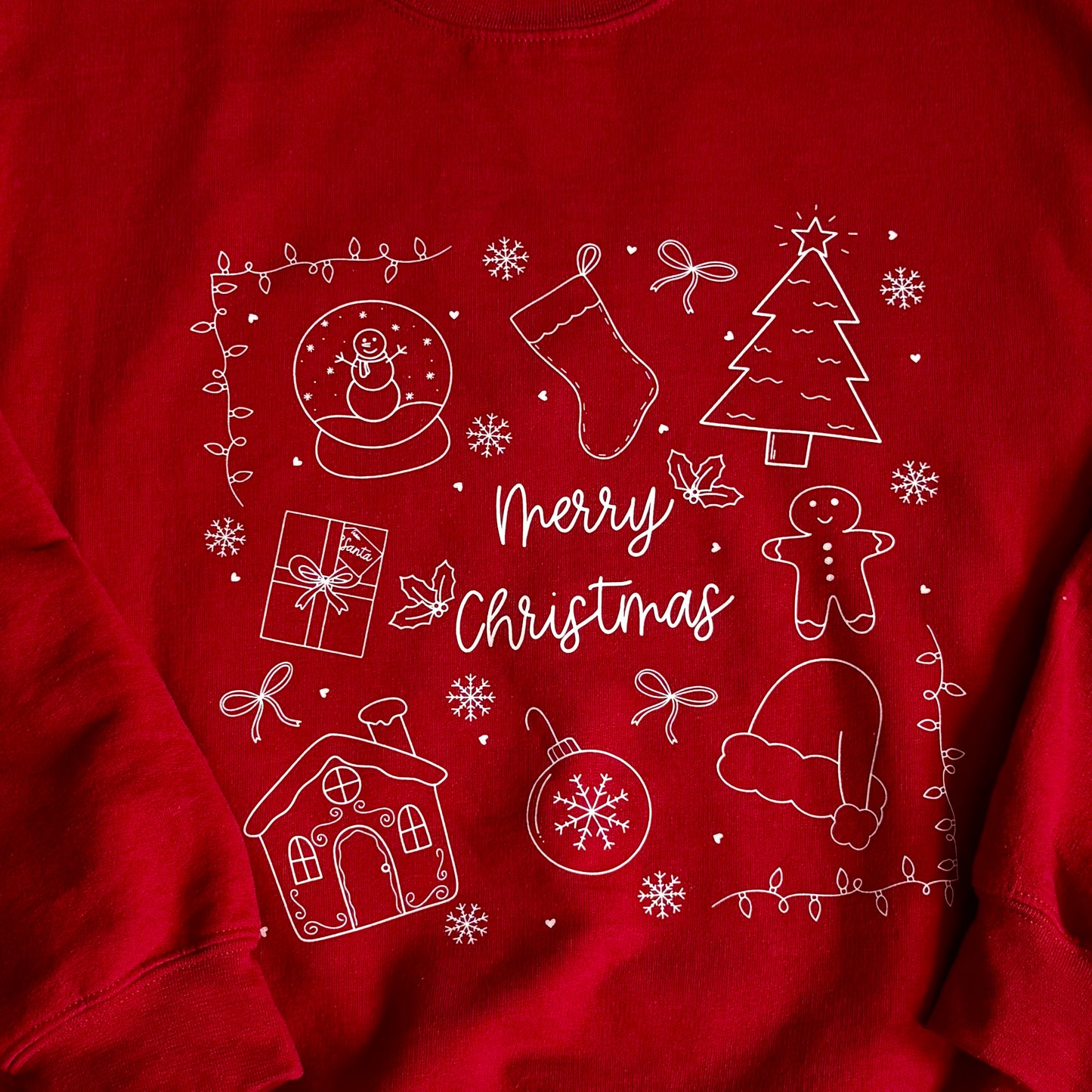 Christmas Doodle Crewneck Sweatshirt