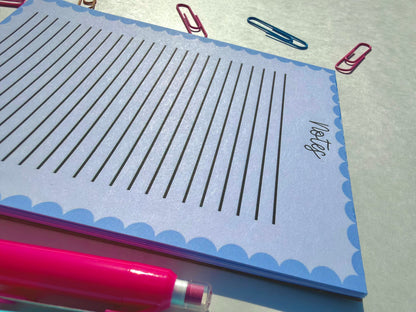 Scalloped Notepad