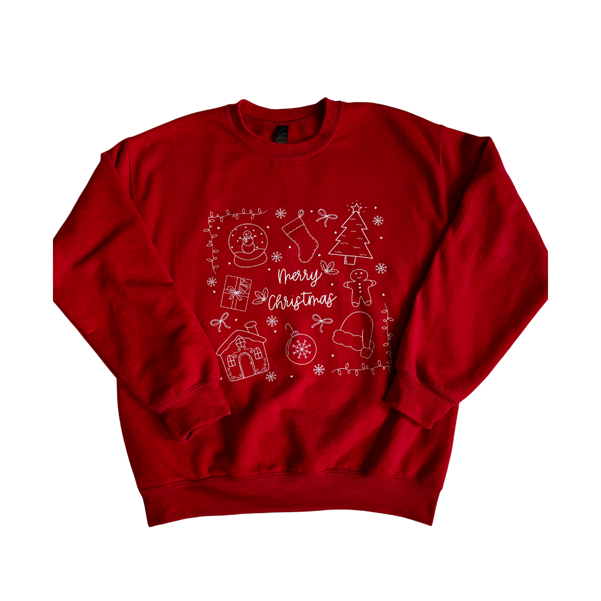 Christmas Doodle Crewneck Sweatshirt