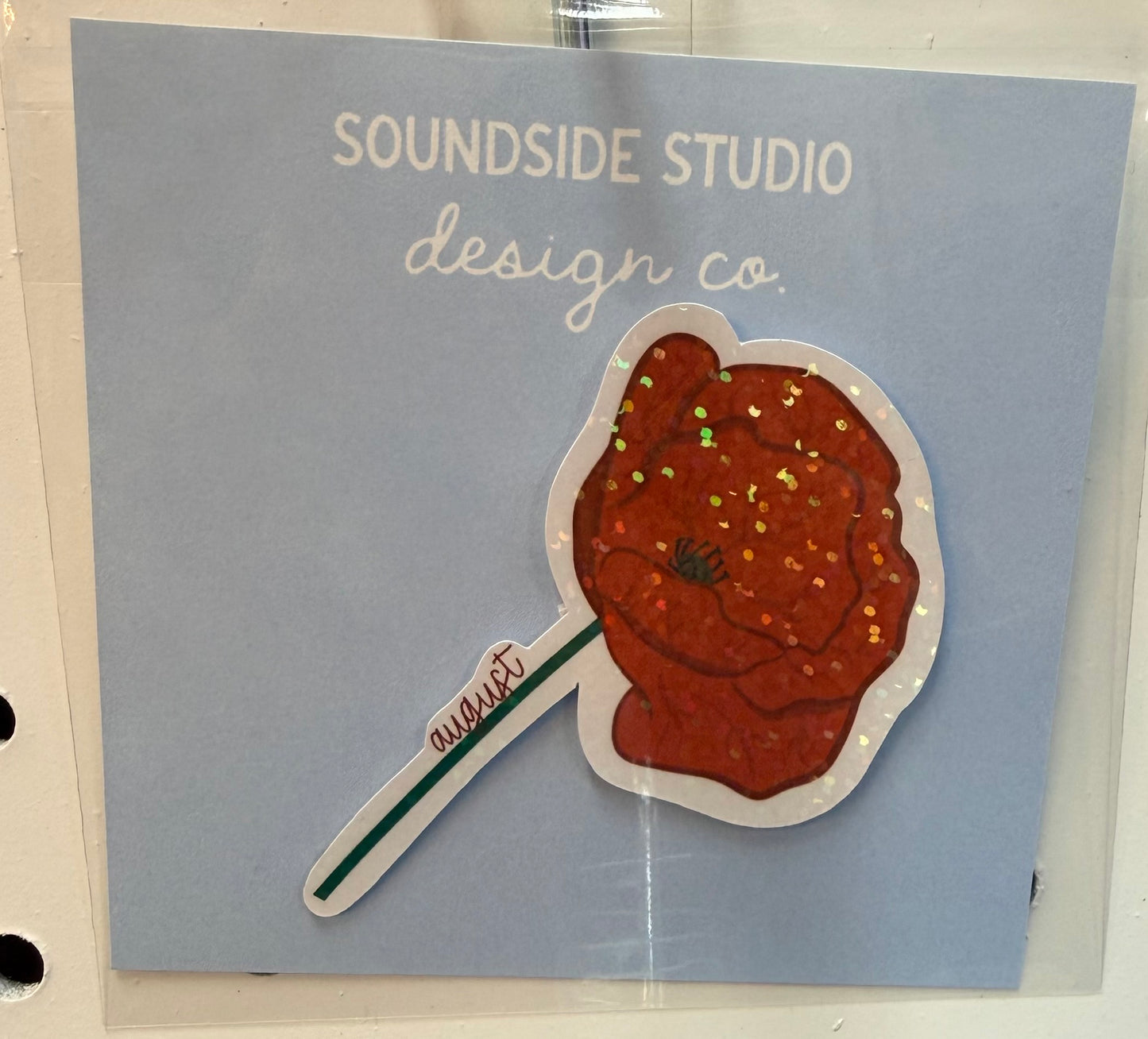 Holographic Birth Flower Stickers