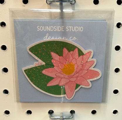 Holographic Birth Flower Stickers