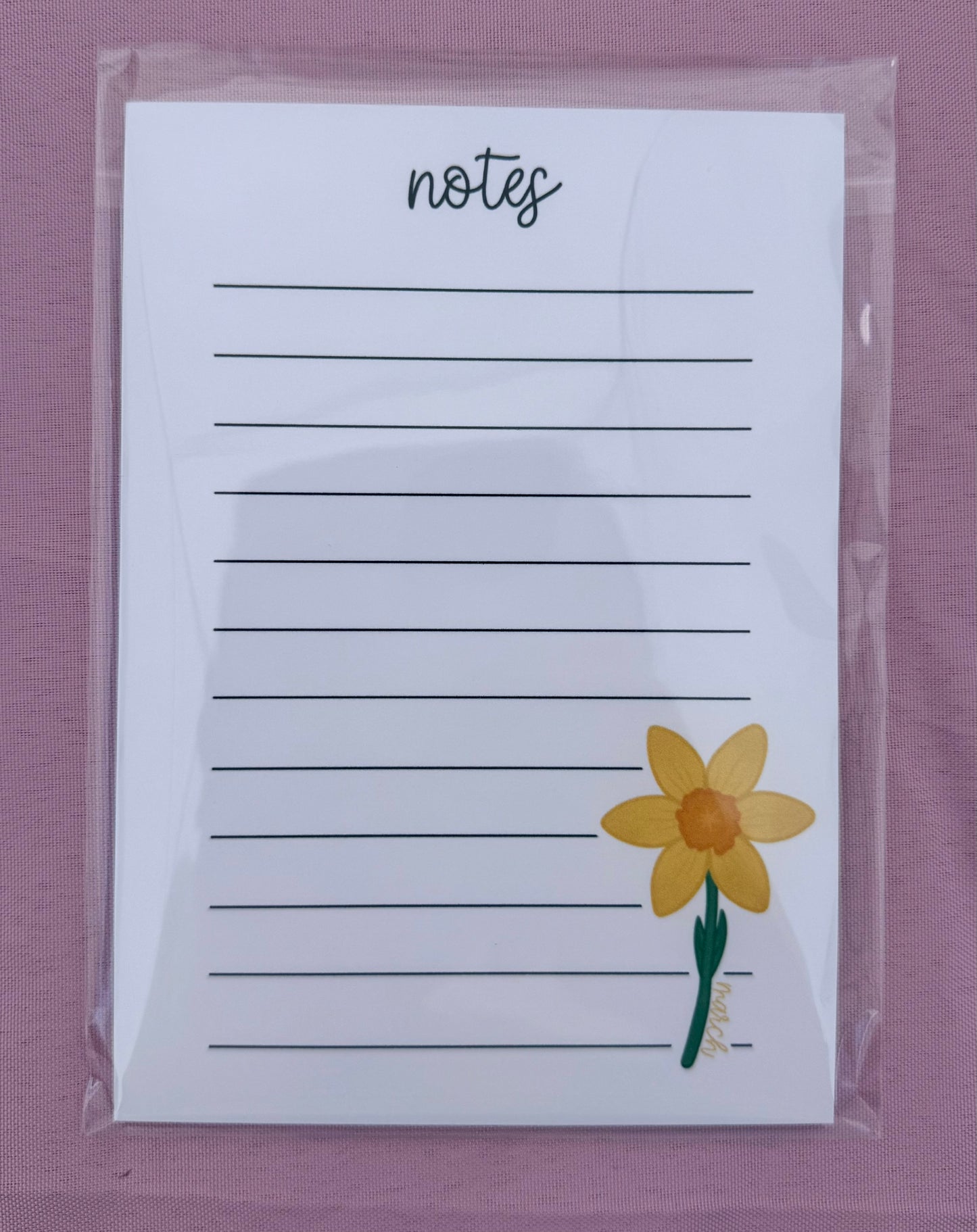 Birth Flower Notepads