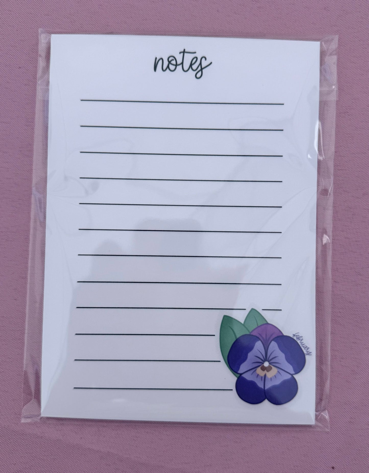 Birth Flower Notepads