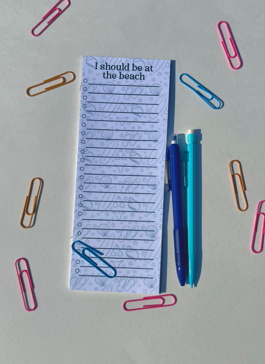 “I should be at the beach” Notepad