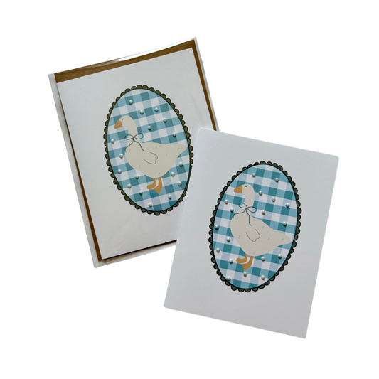 Blue Goose - Greeting Card