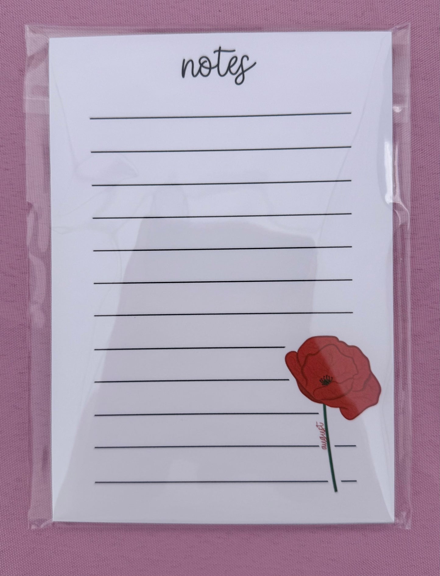 Birth Flower Notepads
