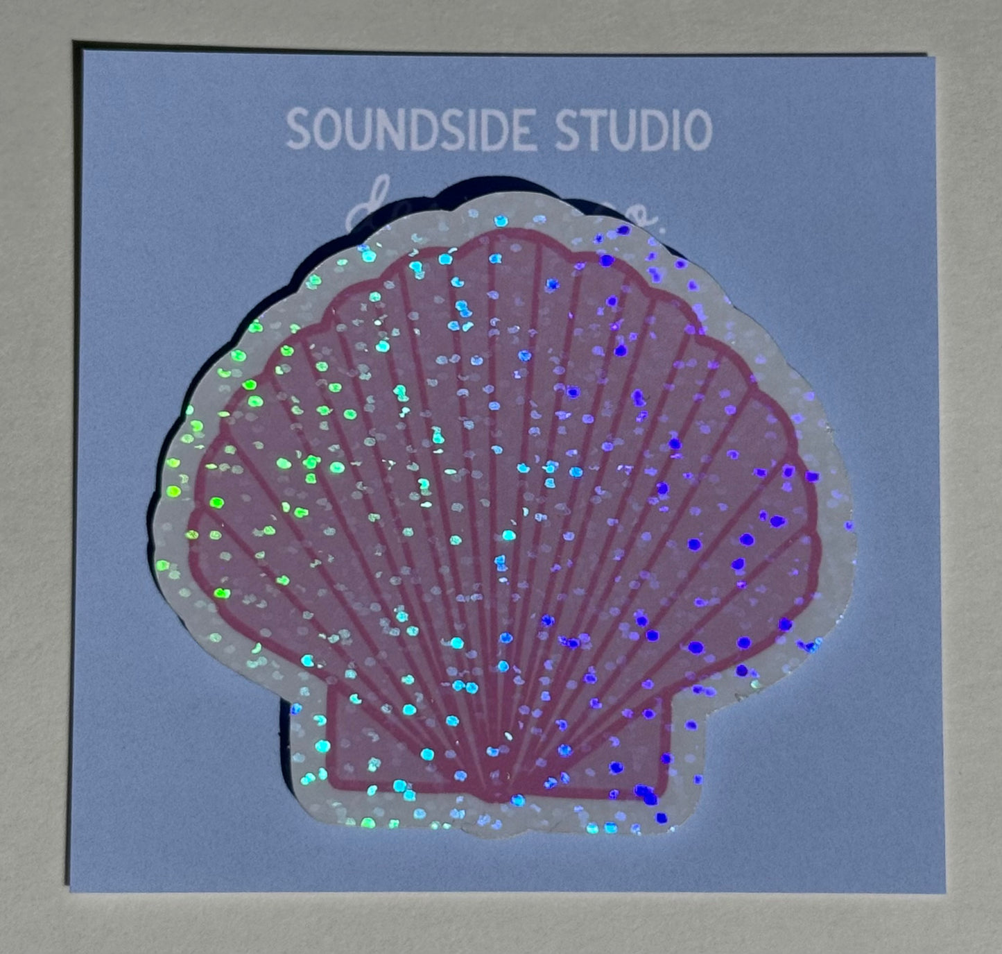 Seashell Holographic Sticker