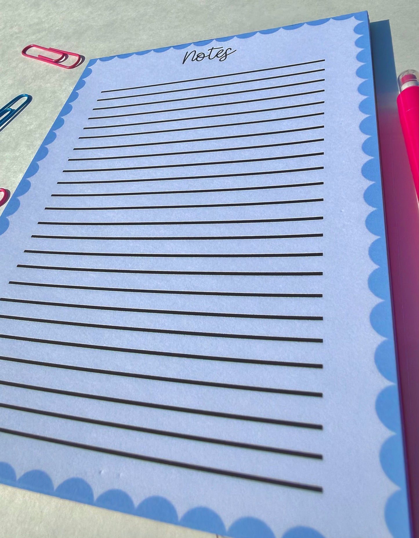 Scalloped Notepad