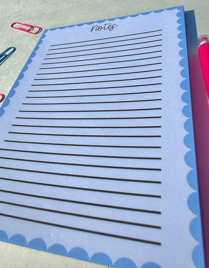 Scalloped Notepad