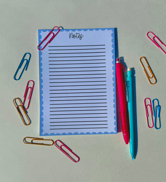 Scalloped Notepad