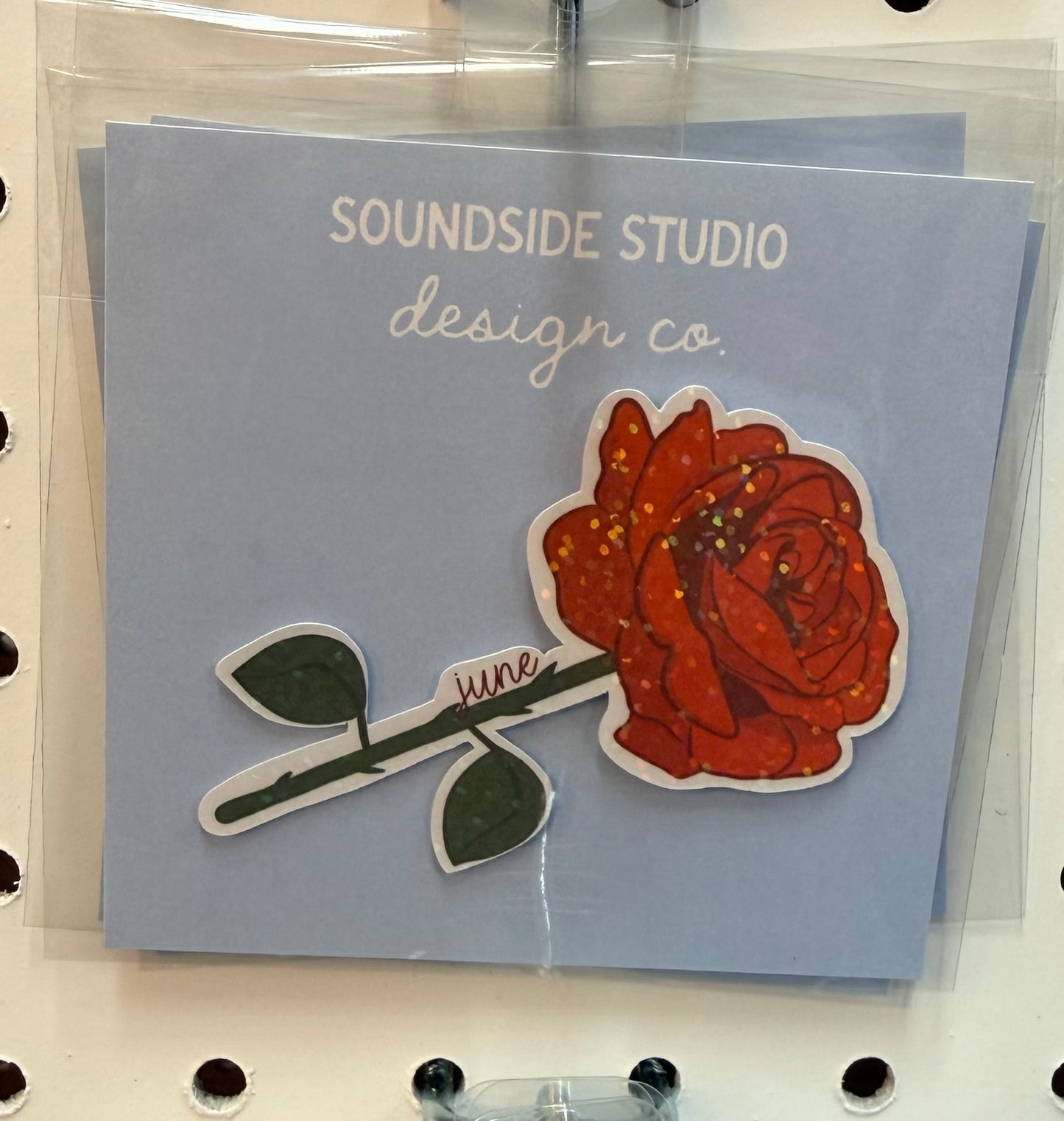 Holographic Birth Flower Stickers