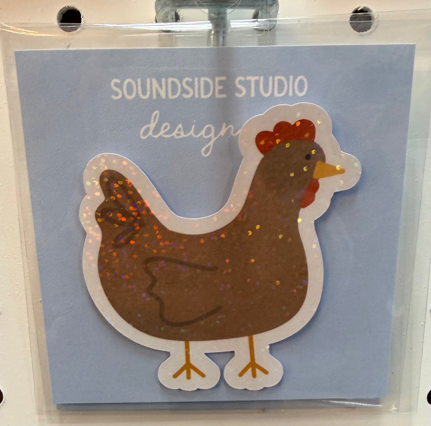 Chicken Holographic Sticker