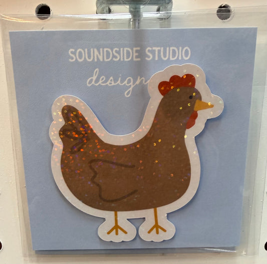 Chicken Holographic Sticker