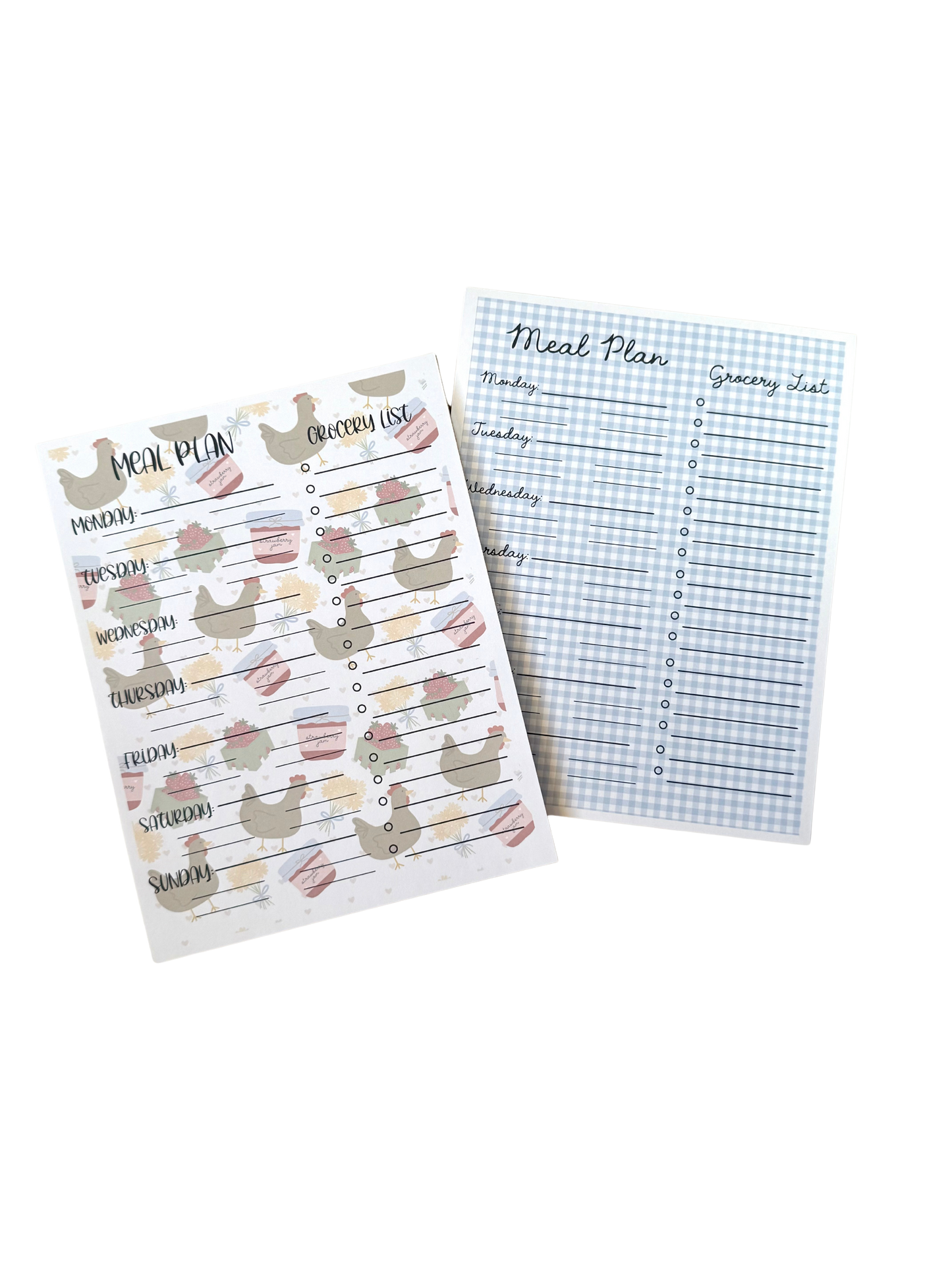 Meal Planner/Grocery List Notepad